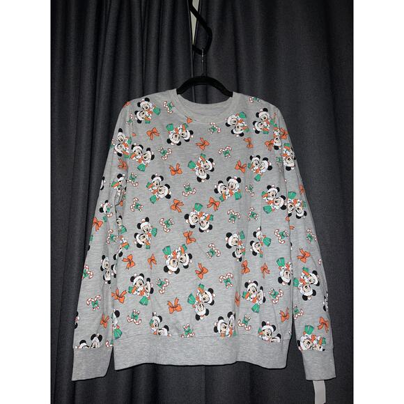 Ugly Christmas Sweater Xmas Sweatshirt Crewneck Size Large NWT Disney - Picture 1 of 3